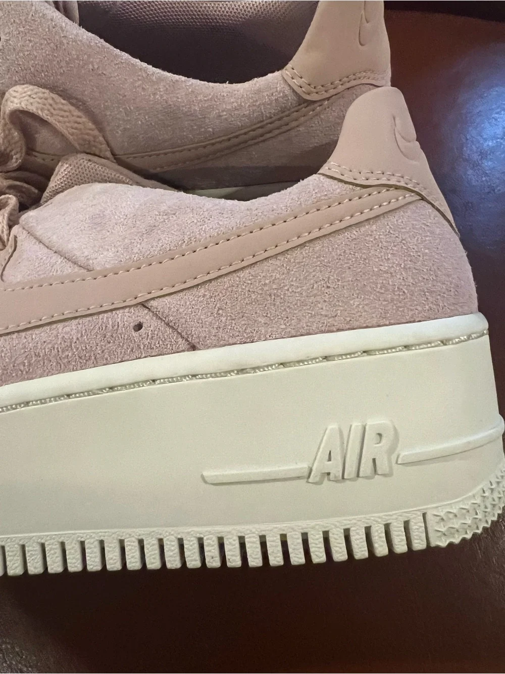 Nike Air Force 1 Low Suede Blush Pink Sneakers Size 7